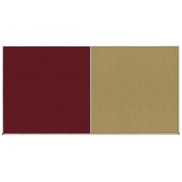 Enclosed Corkboard, 1 Door, 24"x36", 4" Fra